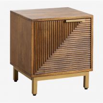 Table de chevet en bois de manguier Baty Sklum