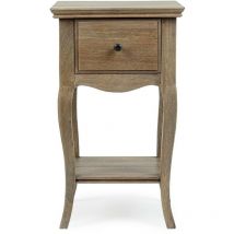 Table de chevet en bois de manguier 1 tiroir 1 tablette - grace