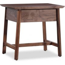 Table de Chevet en Bois de Noyer Inari Pärumm 1 Tiroir 60x40x55 cm