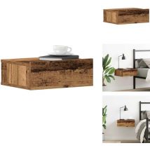 Vidaxl - Table de chevet flottante vieux bois bois d'ingénierie - Table De Chevet Flottante - Tables De Chevet Flottantes - Table De Nuit - Table De