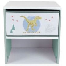 Cijep - Chevet avec tiroir Dinosaures - Jurassic Word - fun house - H.36 x L.33 x P.30 cm