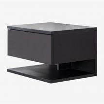 Table de chevet flottante Griviza avec tiroir Sklum Noir