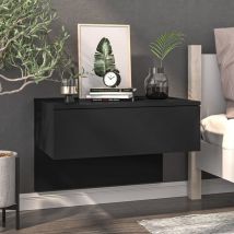Table de chevet murale Noir,60 x 40 x 40 cm