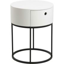Table de chevet Polo, blanche