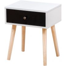 Table de chevet scandinave laqué 403050 cm Table de chevet scandinave noir