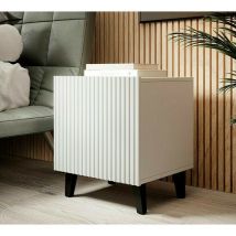 Table de chevet Set de 2x PALACE 45x51x40 cm Blanc de haute qualité