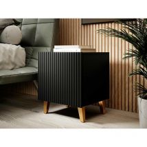 Table de chevet Set de 2x PALACE 45x51x40 cm Noir de haute qualit