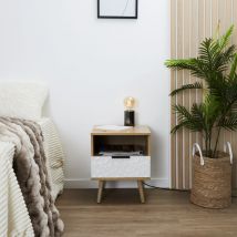 Table de chevet en bois Sven