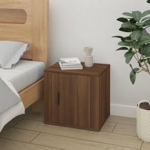 Design In - Table de chevet Table d'appoint Table de nuit Chêne marron 50x39x47 cm CVW56776