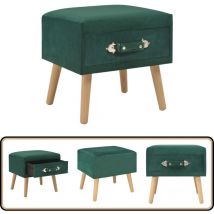 Vidaxl - Table de chevet Vert 40x35x40 cm Velours - Table De Chevet - Table Nuit - Meubles De Chambre - Mobilier Moderne - Meuble En Velours