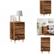 Vidaxl - Table de chevet vieux bois 40x35x69 cm bois d'ingénierie - Table De Chevet - Tables De Chevet - Meuble De Chevet - Armoire De Chevet