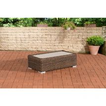 CLP - Table de conception de terrasse élégante dans Polyrattan résistant dans différentes couleurs colore : Brun