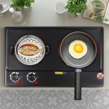 Senderpick - Table de cuisson à induction 27.5 ' 2 plaques double foyer 2500W avec 6 réglages de température