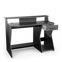 Befara - table de gamer avec tiroir et repose-pieds speel