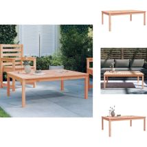 Table de jardin 121x82,5x45 cm bois massif de douglas - Table De Jardin - Table Extérieure - Table En Bois - Table Ronde - Mobilier De Jardin