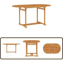 Table de jardin 150x90x75 cm Bois de teck massif - Table De Jardin - Table En Bois - Mobilier De Jardin - Teck - Table Extérieure