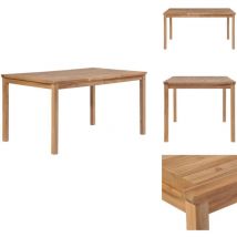 Table de jardin 150x90x77 cm Bois de teck solide - Table De Jardin - Table En Bois - Table Teck - Meuble De Jardin - Mobilier De Jardin