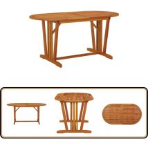 Table de jardin 160x85x75 cm Bois d'eucalyptus solide - Table De Jardin - Table En Bois - Table Extérieure - Meubles De Jardin - Eucalyptus