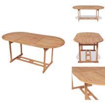 Table de jardin 180x90x75 cm Bois de teck solide - Table De Jardin - Table Extérieure - Mobilier De Jardin - Table En Teck - Table Repas Extérieur