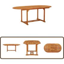 Table de jardin 200x100x75 cm Bois d'eucalyptus solide - Table De Jardin - Table Extensible - Table En Bois - Eucalyptus - Meubles De Jardin