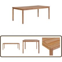 Table de jardin 200x100x77 cm Bois de teck solide - Table De Jardin - Table En Teck - Mobilier De Jardin - Table Extérieure - Table Robuste