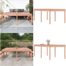 Table de jardin 203,5x100x76 cm bois massif de douglas - Table De Jardin - Table Extérieure - Table En Bois - Table De Terrasse - Meuble De Jardin