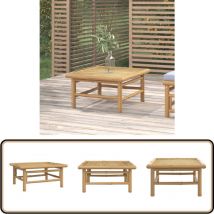 Table de jardin 65x55x30 cm bambou - Table De Jardin - Mobilier De Jardin - Table En Bambou - Table Extérieure - Décoration De Jardin
