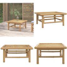 Table de jardin 65x55x30 cm bambou - Table De Jardin - Mobilier De Jardin - Table En Bambou - Table Extérieure - Décoration De Jardin - Home & Living