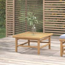 Largeight - Table de jardin 65x65x30 cm Bambou