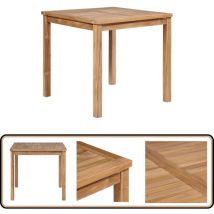 Table de jardin 80x80x77 cm Bois de teck solide - Table De Jardin - Table En Bois - Table Teck - Meuble De Jardin - Mobilier De Jardin