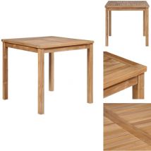 Table de jardin 80x80x77 cm Bois de teck solide - Table De Jardin - Table En Bois - Table Teck - Meuble De Jardin - Mobilier De Jardin