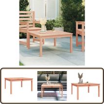 Table de jardin 82,5x82,5x45 cm bois massif de douglas - Table De Jardin - Table Extérieure - Mobilier De Jardin - Table En Bois - Table Ronde