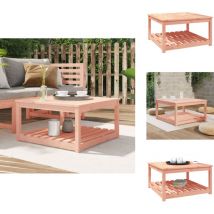 Table de jardin 82,5x82,5x45 cm bois massif de douglas - Table De Jardin - Table Extérieure - Mobilier De Jardin - Table En Bois - Table Ronde