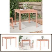 Table de jardin 82,5x82,5x76 cm bois massif de douglas - Table De Jardin - Table Extérieure - Table En Bois - Table Ronde - Meuble De Jardin