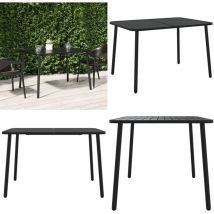 Table de jardin anthracite 110x80x71 cm acier - Table De Jardin - Table Extérieure - Mobilier De Jardin - Table En Acier - Table Moderne - Home &