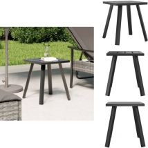 Table de jardin anthracite 34x34x38 cm acier - Table De Jardin - Salon De Jardin - Mobilier De Jardin - Table Extérieure - Table Patio