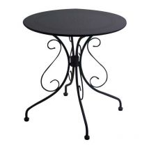 Vacchetti - Table de jardin Anthracite ø 70 cm h 72 cm en Métal mod. New Old
