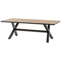 Hesperide - Table de jardin Axiome eucalyptus & graphite 8 places - Hespéride