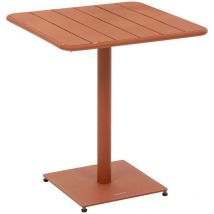 Hesperide - Table de jardin carrée Phuket ambre en acier traité en époxy - Hespéride
