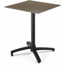 Oviala - Table de terrasse 60 cm inclinable stratifié en beton taupe