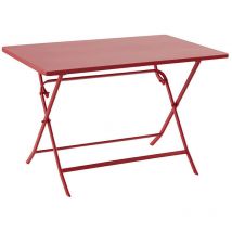 Hesperide - Table de jardin rectangle Greensboro 110 x 70 cm Groseille - Hespéride