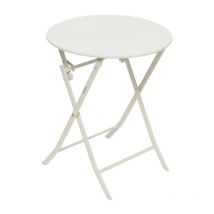 Hesperide - Table de jardin pliante ronde Greensboro argile 2 places - Hespéride