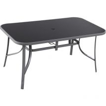 Habitat Et Jardin - Table de jardin 'Cordoba' - 6 places - Argenté