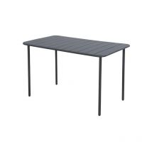 Table De Jardin De Repas Café Rectangulaire Anthracite 4 Personnes - Centrale Brico
