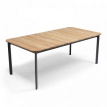 Table de jardin en aluminium et teck