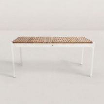 Table de jardin en aluminium et teck Jeanne