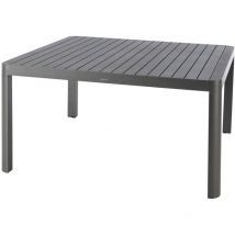 Hesperide - Table de jardin extensible carrée Paradize graphite 10 places en aluminium traité époxy - Hespéride