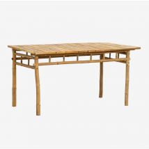 Table de jardin rectangulaire 150x80 cm en bambou Marilin SKLUM