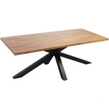 Table de jardin en bois d'acacia et aluminium
