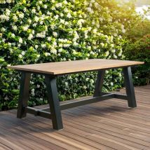 Wanda Collection - Table de jardin en teck 200 cm Paulo